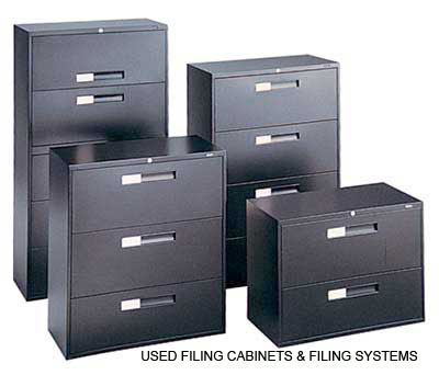USED FILING CABINETS, STORAGE CABINETS, SHELVING, ETC.